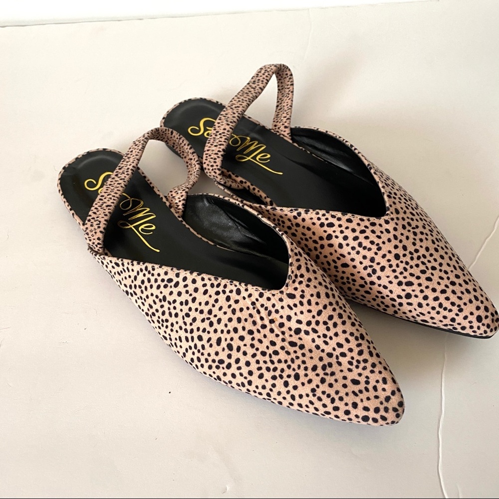 Dotted Mule flats (stylist sample)